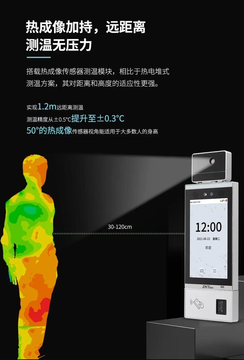 非接觸感知體驗(yàn)！測(cè)溫通行快人一步