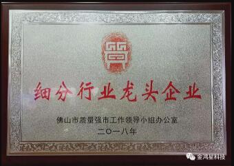 重磅?。?！熱烈祝賀金鴻星入選“佛山市細(xì)分行業(yè)龍頭企業(yè)”名單