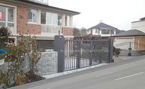 溧陽市天目國際村智能無軌懸浮門工程案例
