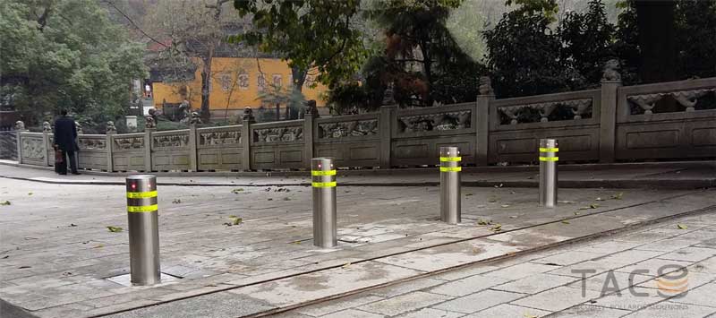杭州雷峰塔景區(qū)升降柱案例 - 中出網(wǎng)-智能出入口與停車(chē)充電門(mén)戶
