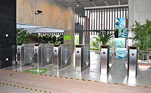 深圳建筑科學研究院通道閘案例