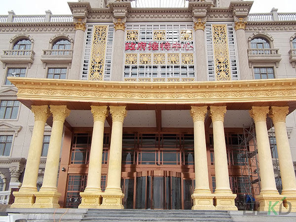 張家口塞北假日酒店旋轉(zhuǎn)門工程案例 - 中出網(wǎng)-智能出入口門戶