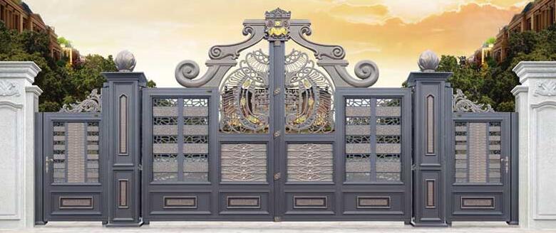 感恩假日風景選擇了石家莊出安智能鋁藝大門