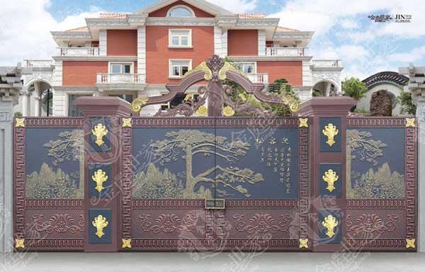 揭陽隆江新城別墅大門案例 - 中出網(wǎng)-智能出入口門戶