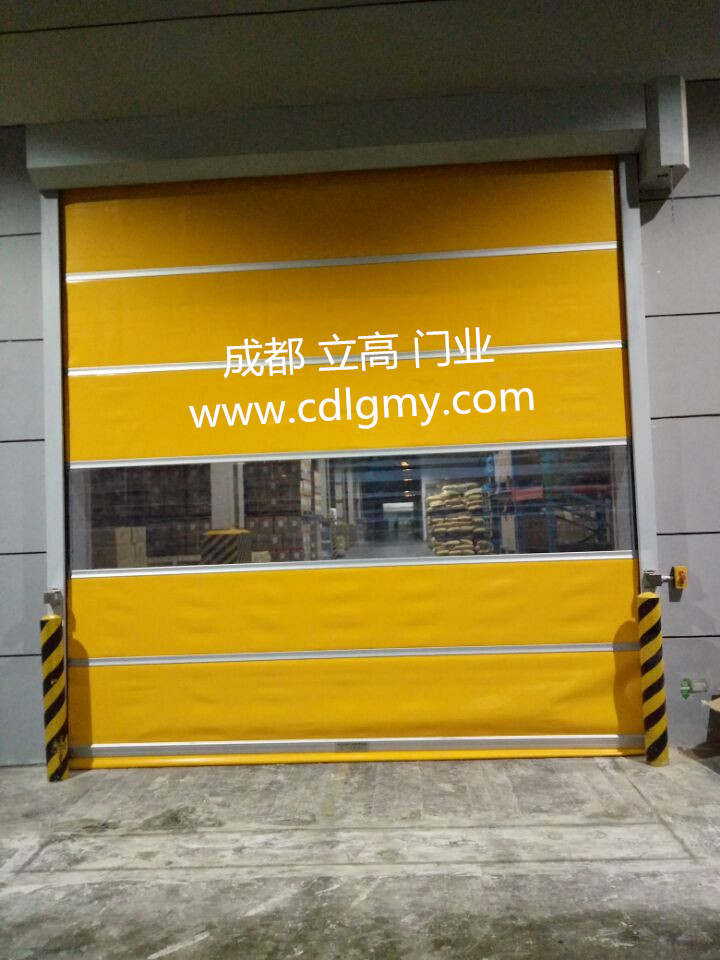 成都頂津（康師傅）食品快速門工程案例 - 中出網(wǎng)-智能出入口門戶