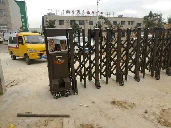 敖漢旗大眾4S店電動(dòng)伸縮門工程 - 中出網(wǎng)-智能出入口門戶